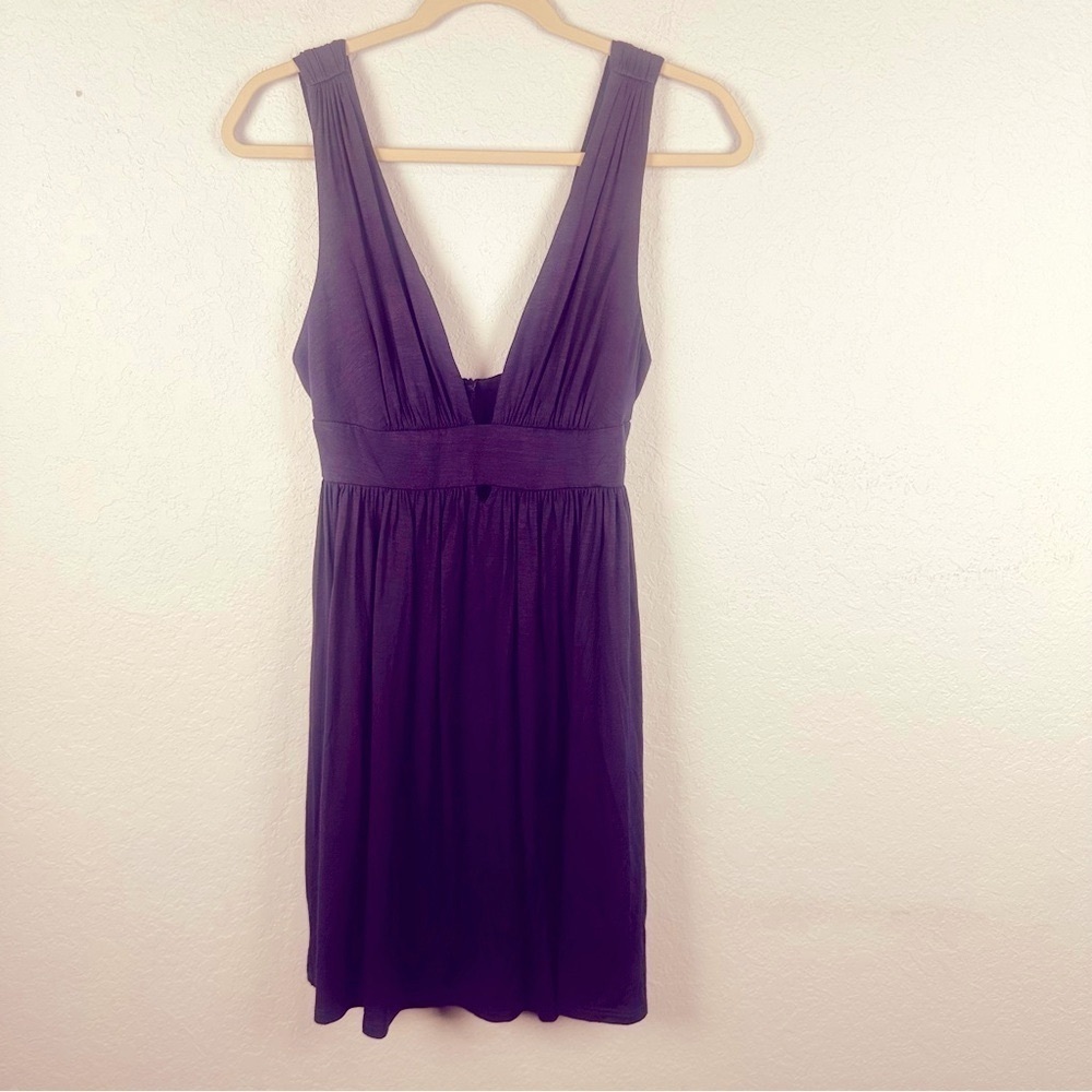 Trina Turk Purple Sleeveless Halter Mini Dress Size P Fits XXS-XS